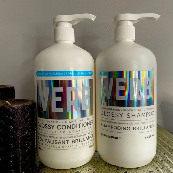 NEW- Verb Glossy Shampoo & Conditioner 32.oz set - Picture 1 of 12